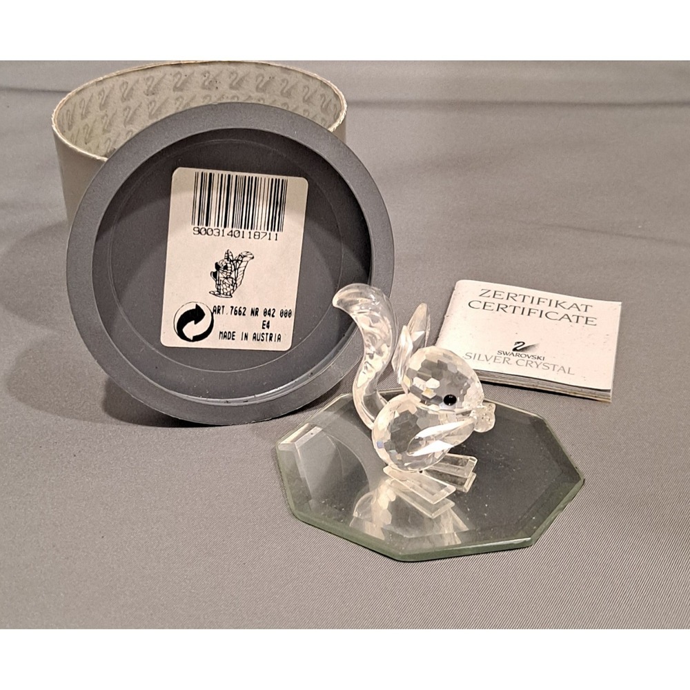 Vintage Swarovski Crystal Squirrel Woodland Friends with original box‎